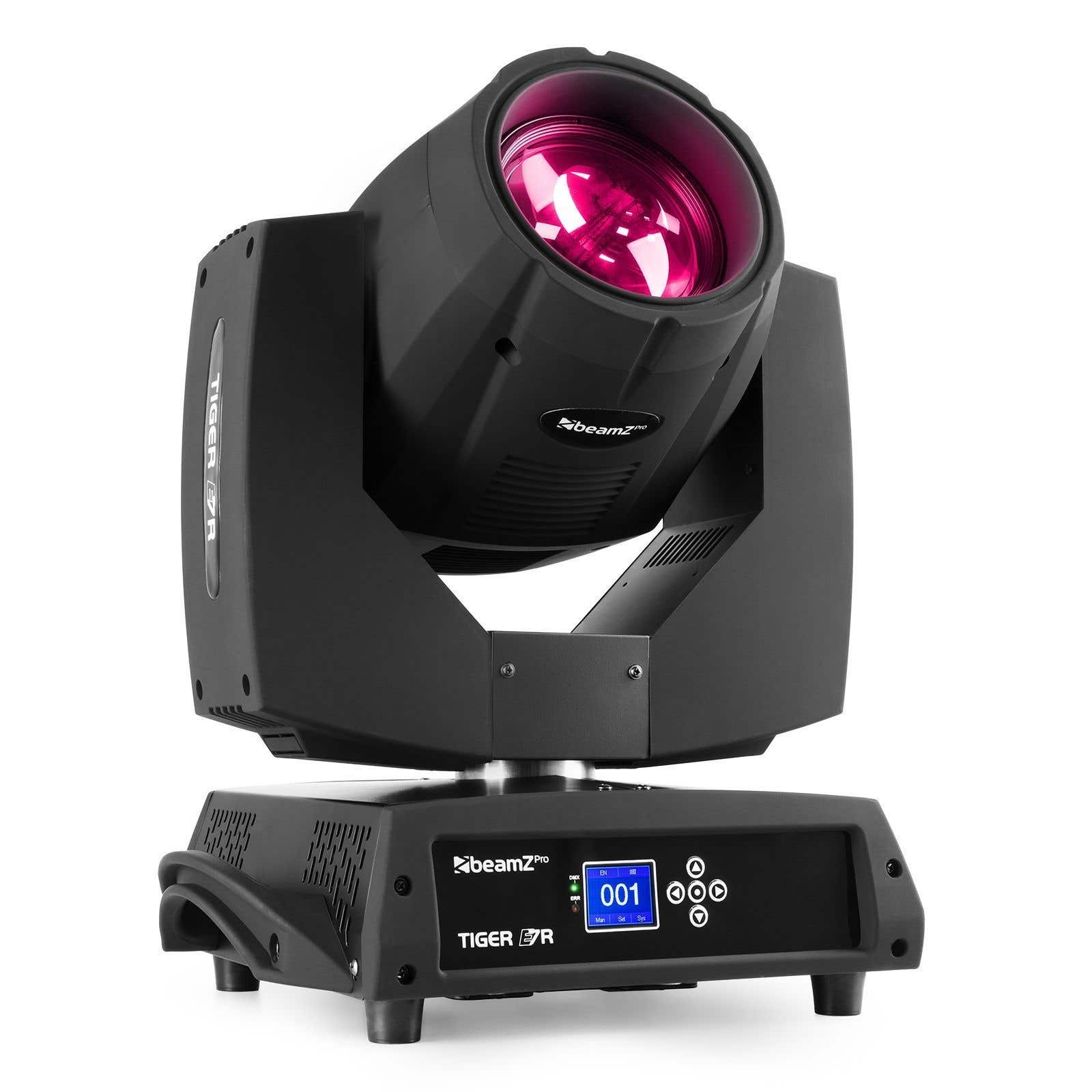 Beamz Professional Tiger E 7R MKIII Projecteur Lyre avec Lampe à Décharge