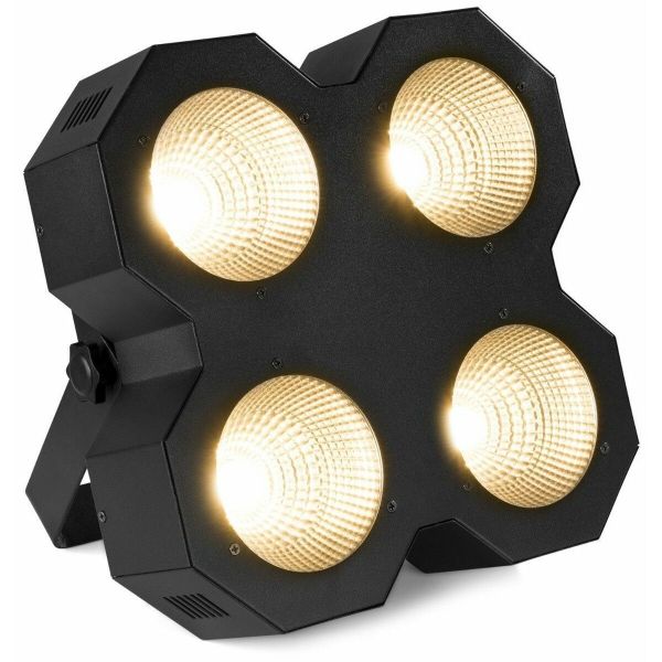 BeamZ SB400 - Blinder LED COB, Projecteur de Scène et Stroboscope, 4 LEDs x 50W, DMX