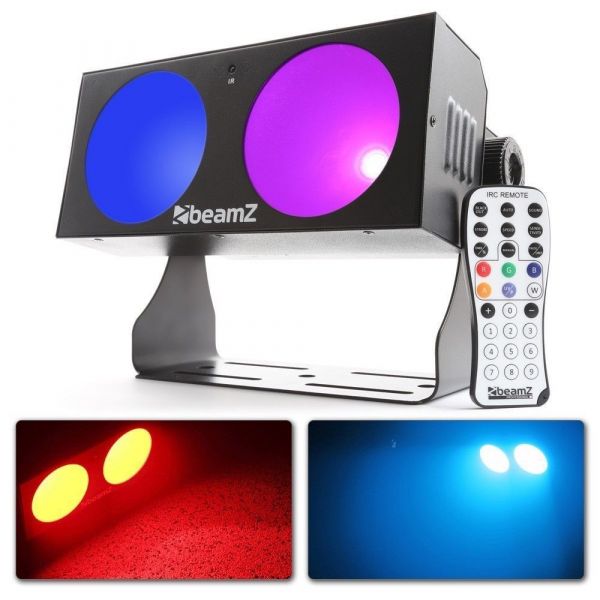 Beamz LUCID 1.2 Jeu de Lumière LED avec COB - 2x 10 Watts