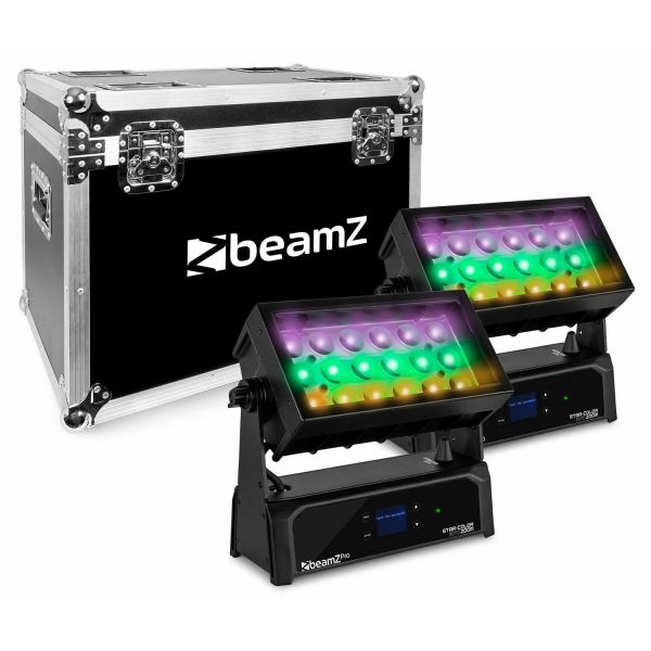 BeamZ Professional STAR-COLOR 270Z - Wall Washer LED avec Flightcase, Mode DMX