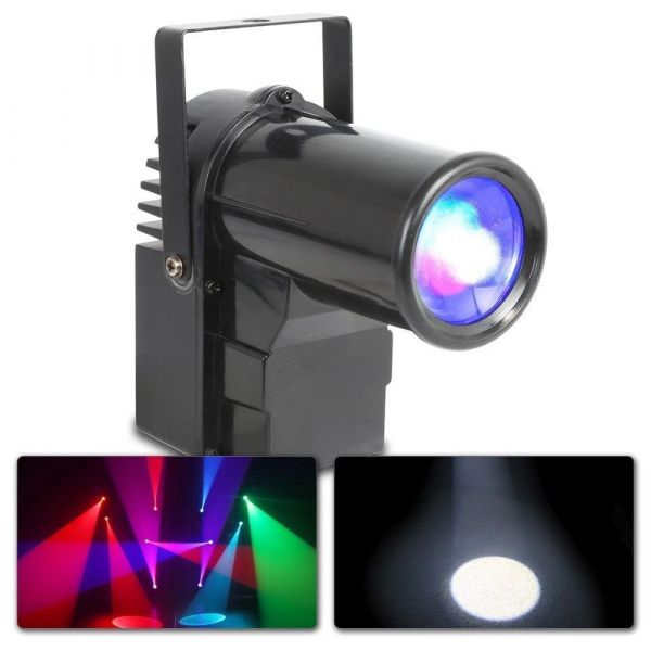 BeamZ PS10W - Projecteur Spot LED RGB - 10 Watts, DMX