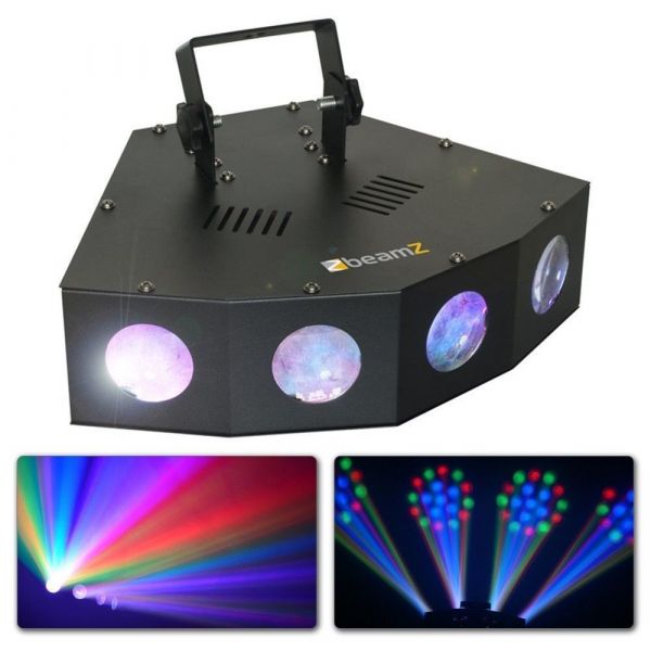 BeamZ Head Moon - 4 Projecteurs LED, 72 LEDs RGB 5mm, 10 Watts