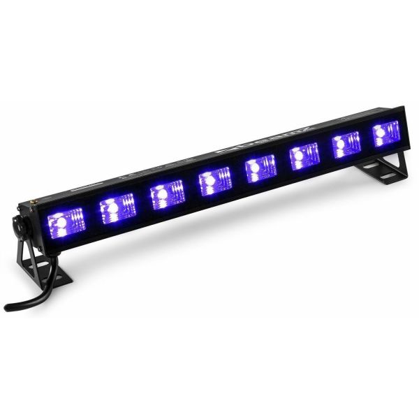 BeamZ BUVW83 - Barre LED, 8 LED UV x 3W, Blanc Chaud pour Effet Wash, Puissance de 30W