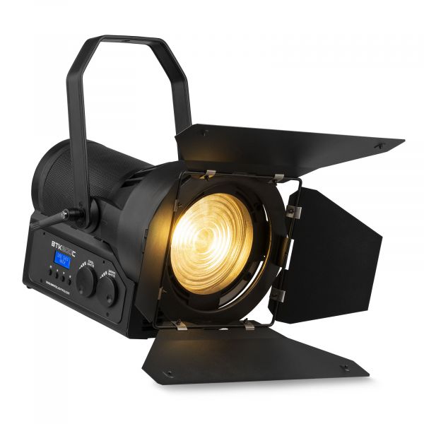 BeamZ Pro BTK100C - Projecteur Fresnel à LED COB 200 Watts - Zoom Manuel 