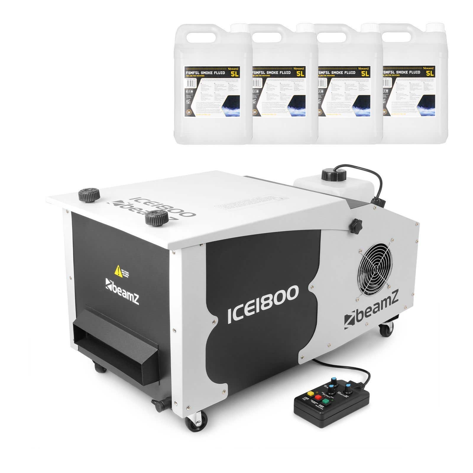 BeamZ ICE1800 Machine à Fumée Lourde avec 20 Litres de Liquide