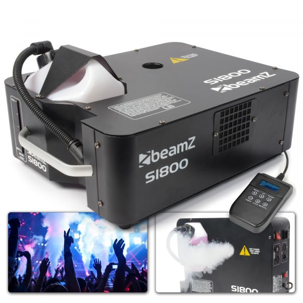 BeamZ S1800 - Machine à Fumée Verticale et Horizontale 1800 Watts Contrôle DMX