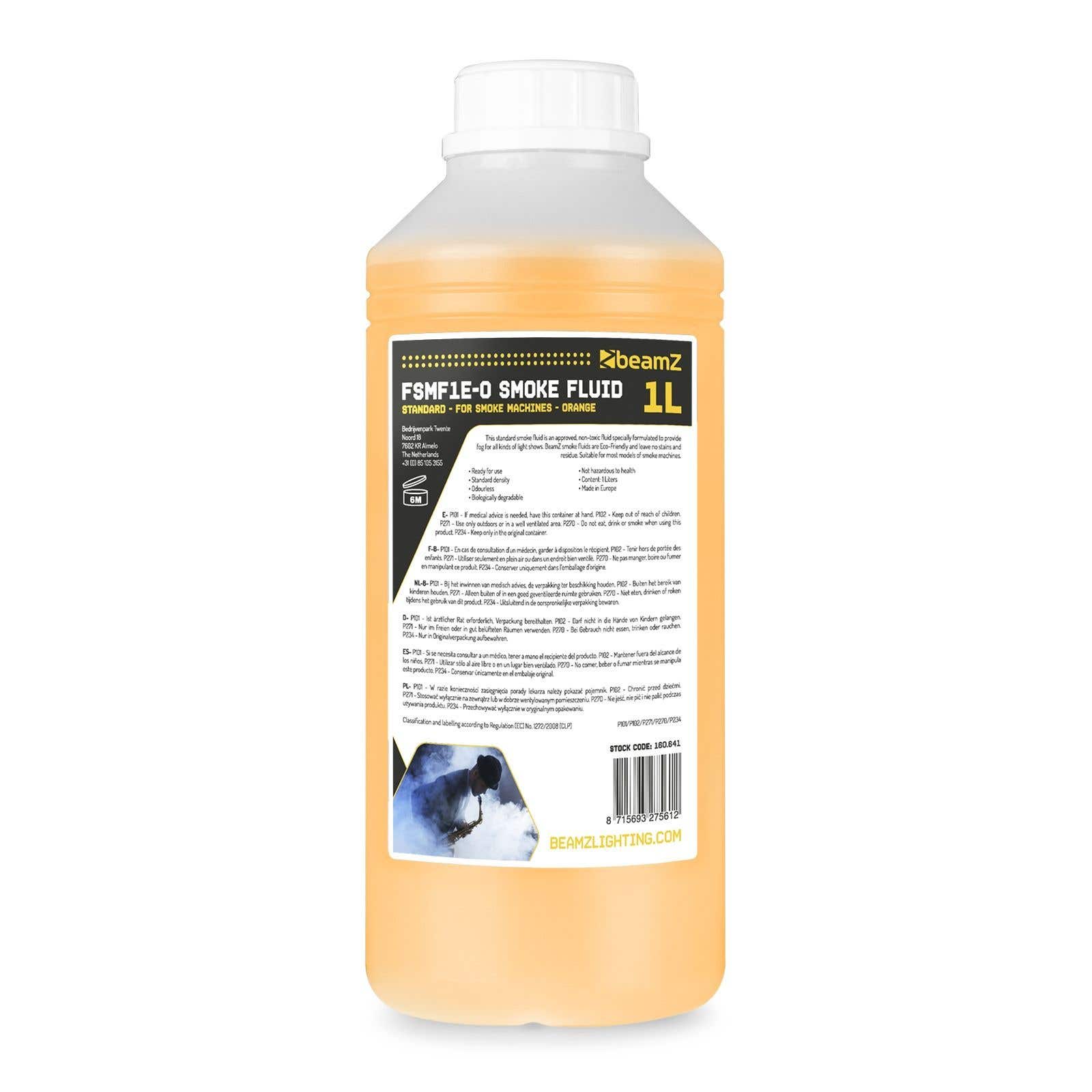 BeamZ FSMF1E-O - Liquide pour Machine à Fumée 1L - Standard