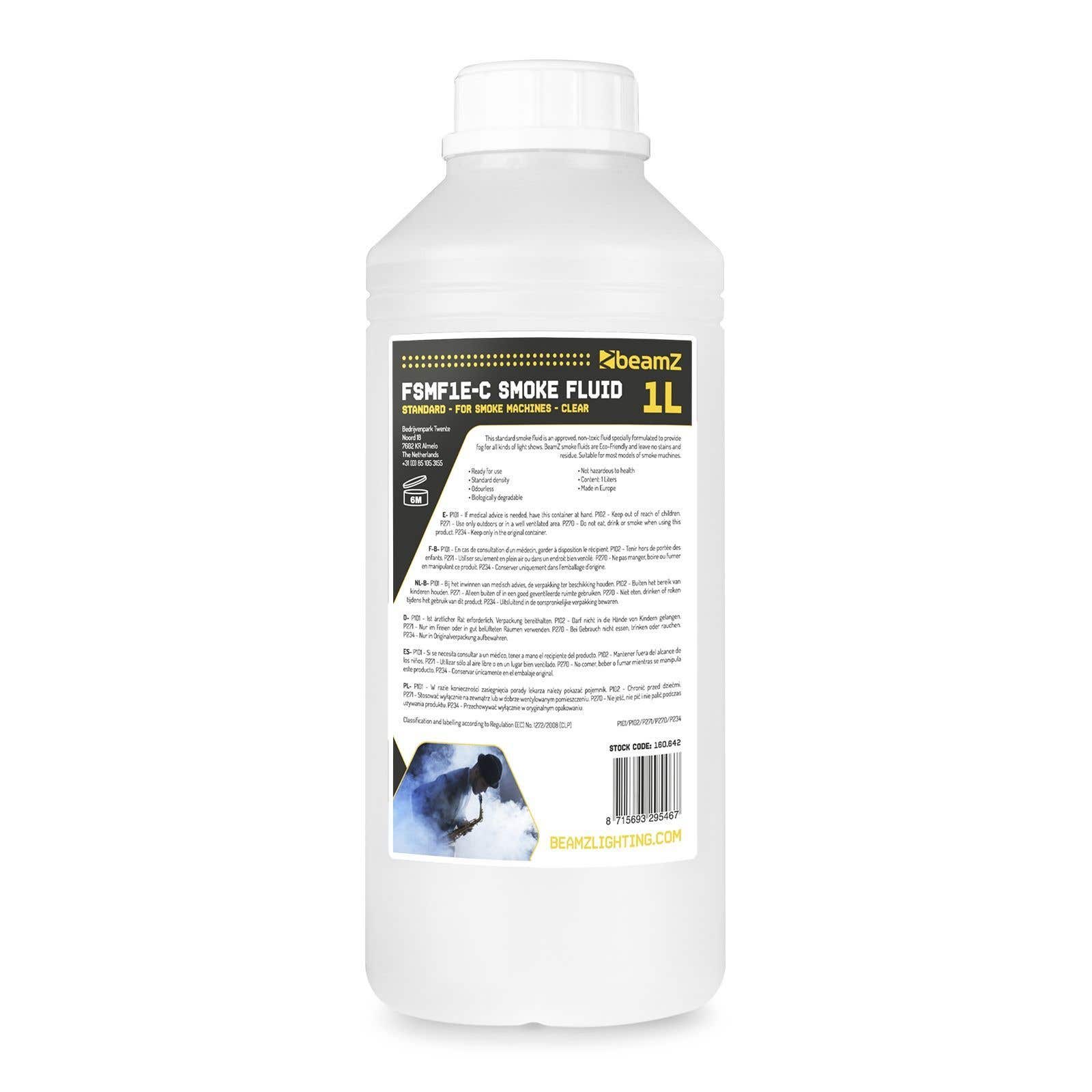 BeamZ FSMF1E-C - Liquide pour Machine à Fumée 1L - Standard