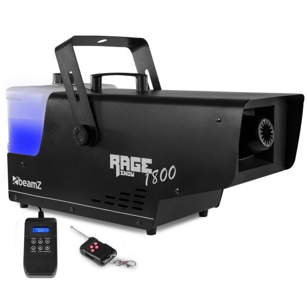 BeamZ RAGE1800SNOW - Machine à Neige 1800 Watts et Mode DMX 