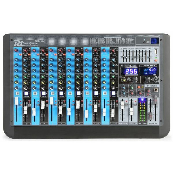 Power Dynamics PDM-S1604 - Console de Mixage Professionnelle Analogique 16 Canaux