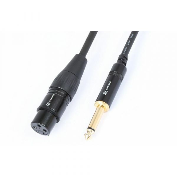 PD Connex Câble Audio Cordon Convertisseur XLR Femelle - 6,3m Jack Mâle - 0,15m