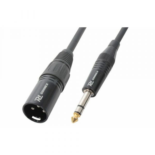 PD Connex Câble Audio Cordon XLR Mâle/Jack 6,35 Stéréo - 0,15m