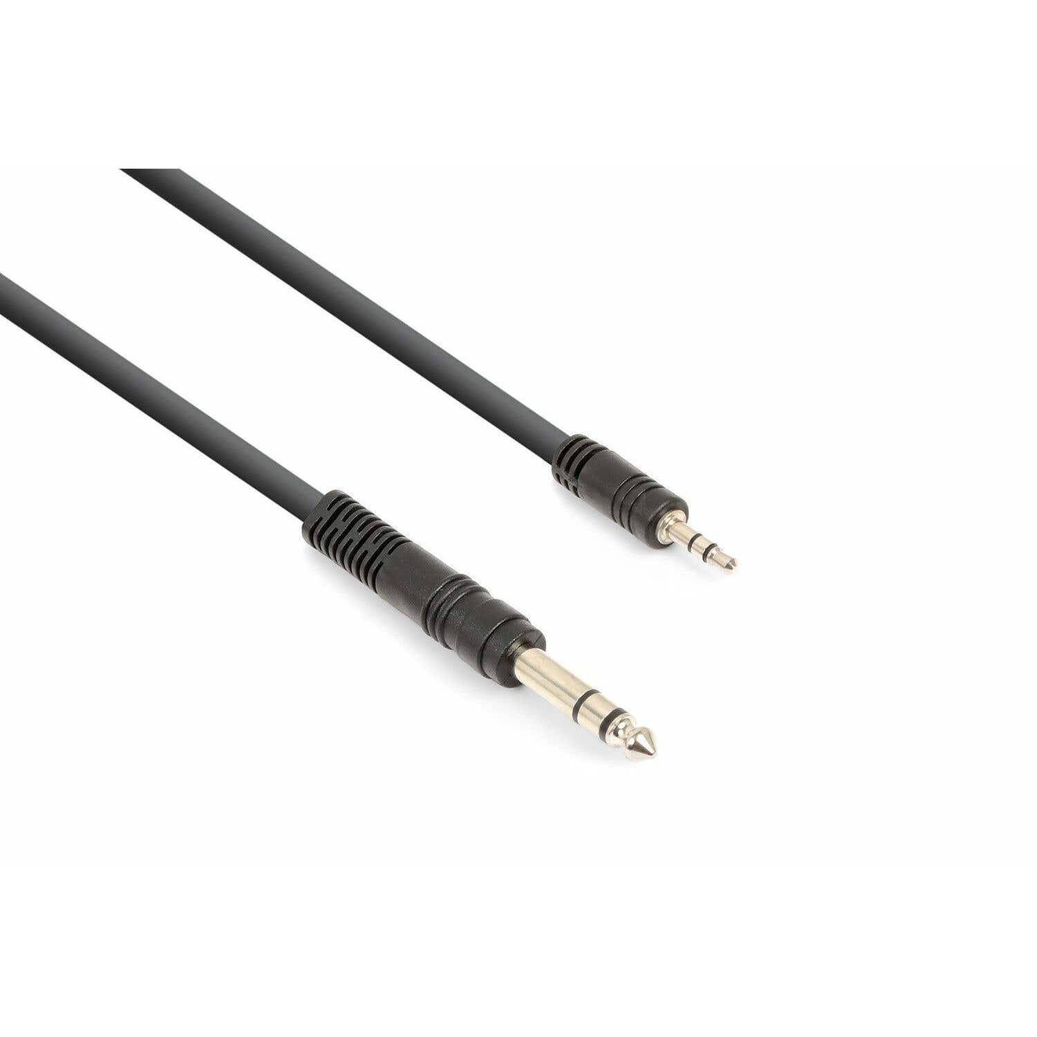 Vonyx Câble Audio Cordon Jack 3,5 Stéréo/Jack 6,35 Stéréo - 1,5m