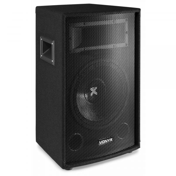 Vonyx SL12 - Enceinte Passive, Puissance de 600 Watts, Woofer de 12 Pouces, Poignées Intégrées