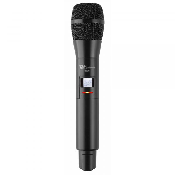 Power Dynamics PD504HH Microphone à Main sans Fil - Micro pour Récepteur PD504