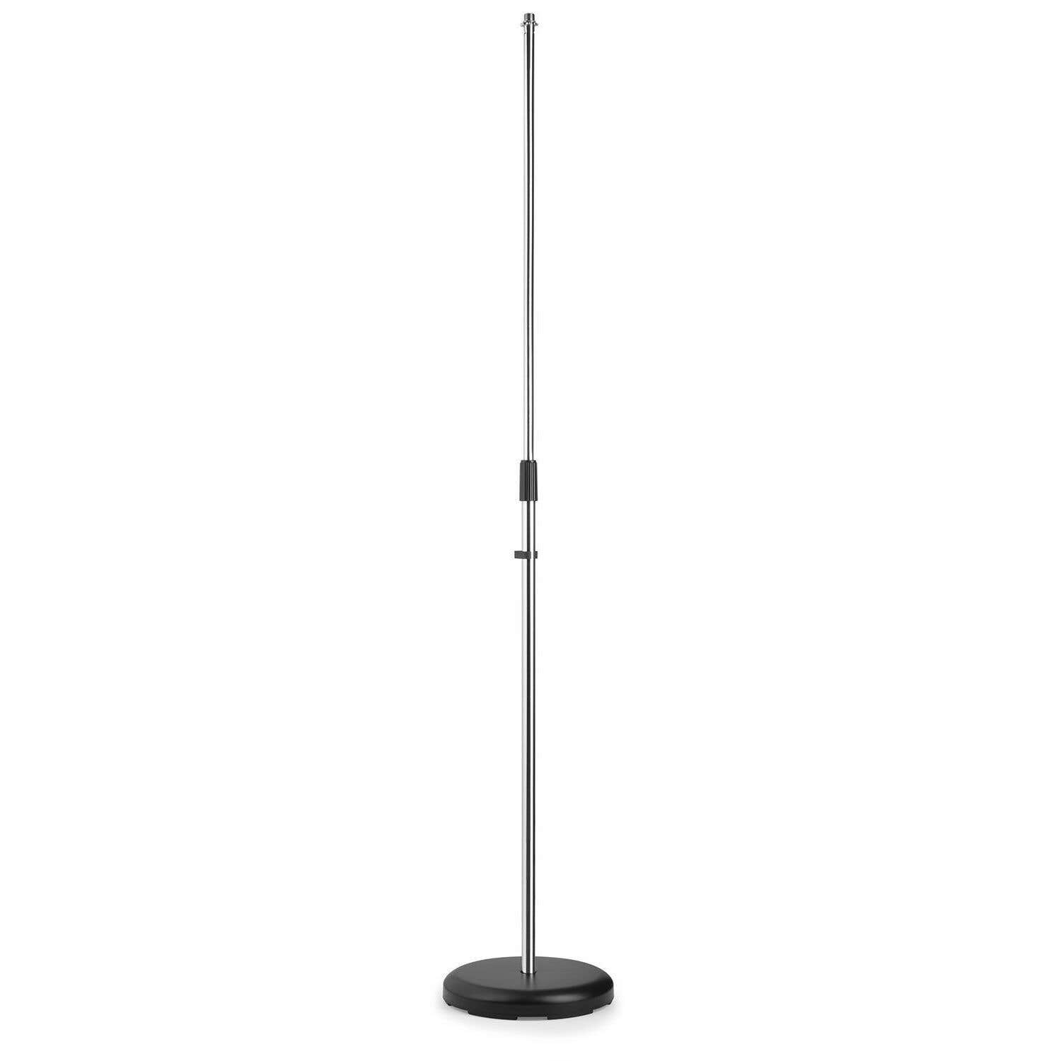 Vonyx MS100C - Pied de Microphone Réglable en Hauteur - Chrome