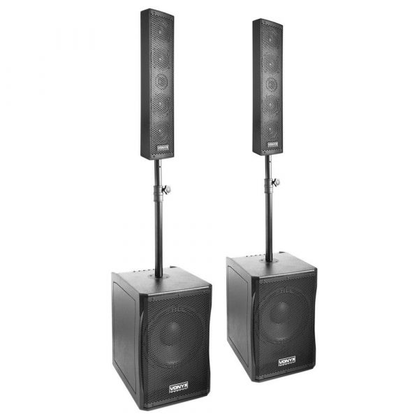 Vonyx Système Audio 2.2 Actif 1500W avec 2x Sub et 2x top