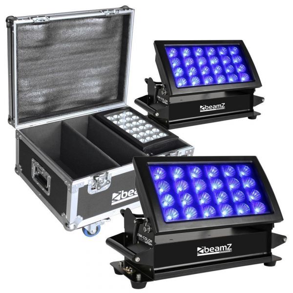 BeamZ Professional Star-Color 360 Lot de 2 Projecteurs avec Flightcase