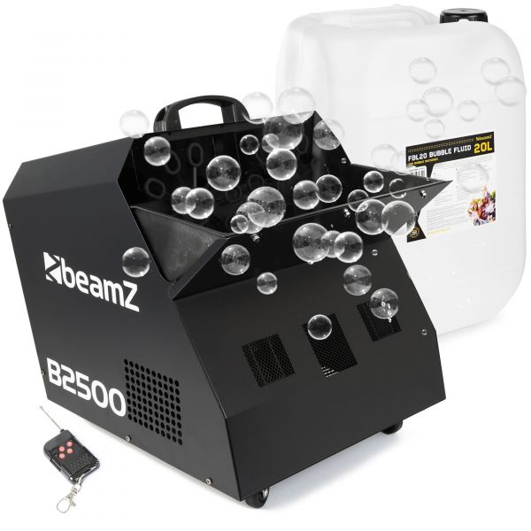 BeamZ B2500 - Machine à Bulles, 100W avec Télécommande + 20L