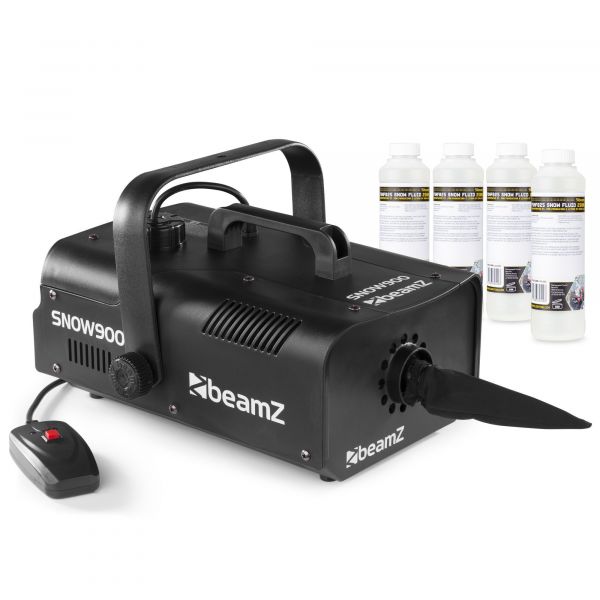 BeamZ SNOW900 - Machine à Neige 900 Watts avec 4 Concentrés 250mL