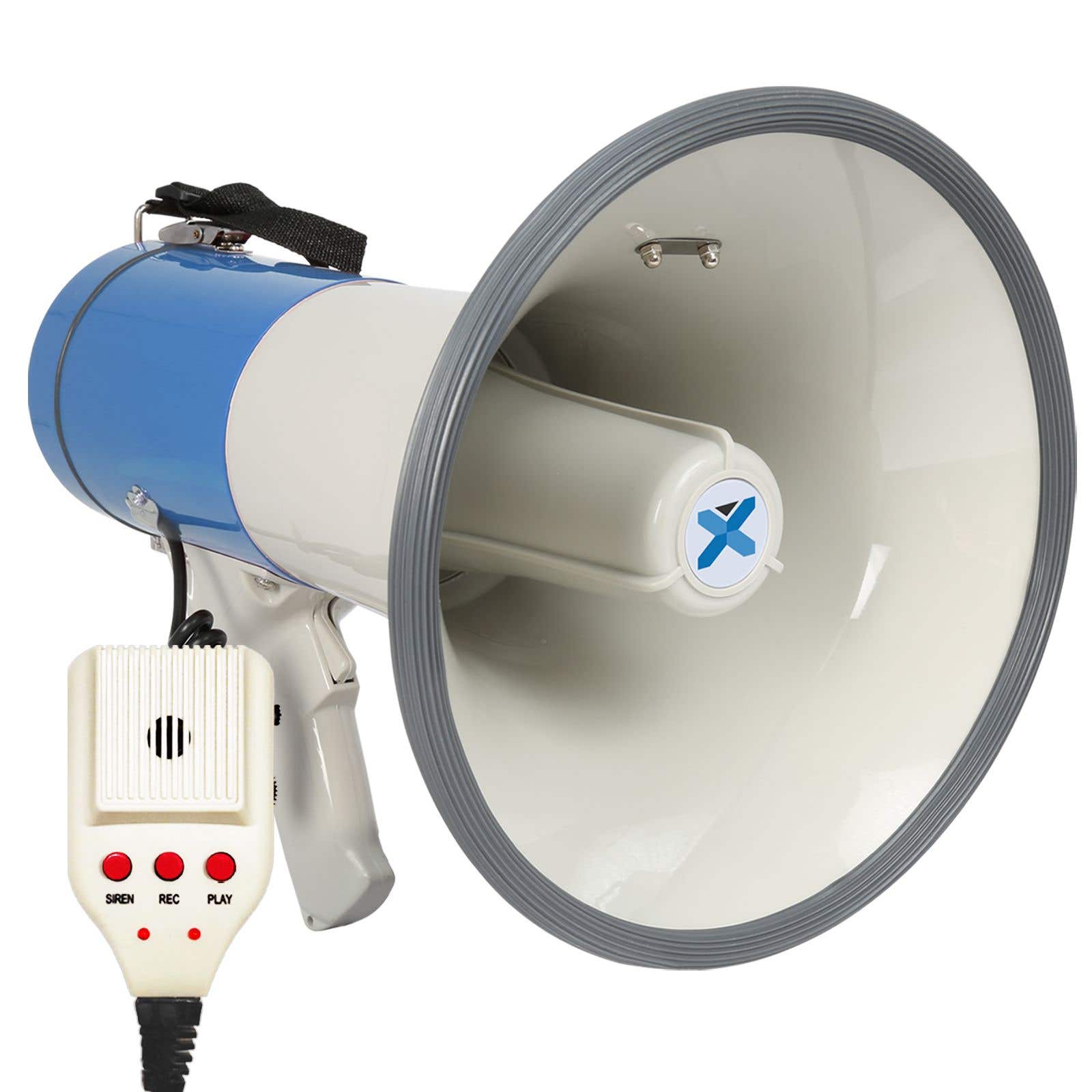 Vonyx MEG055 Mégaphone Professionnel 55W avec Bluetooth, Idéal Manifestations, 1 km