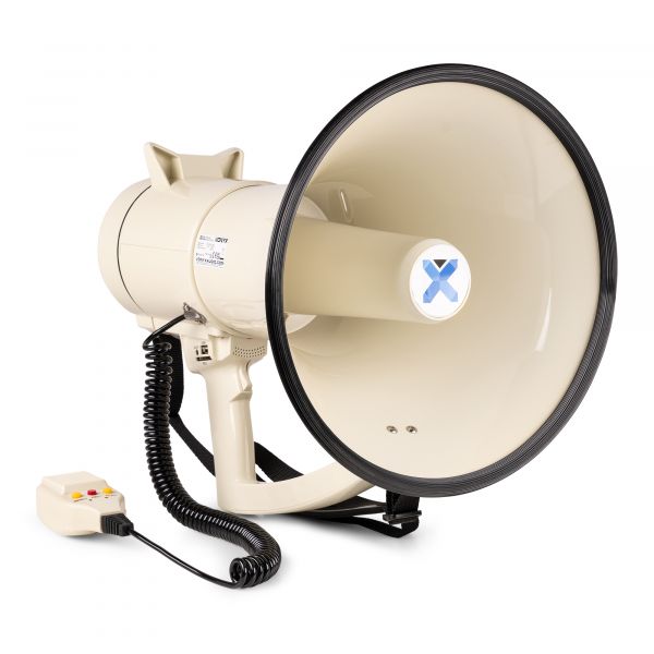 Vonyx MEG120 - Mégaphone Puissant 120 Watts avec Batterie MRB12, Idéal Manifestation, Bluetooth - Portée 1,6 km