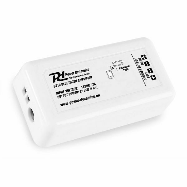 Power Dynamics BT10 - Amplificateur Bluetooth, 2x 15 Watts - Blanc