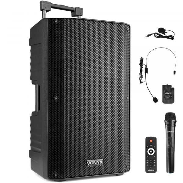 Vonyx VSA700-BP Sono Portable 1000 Watts - Batterie + Micro-Casque