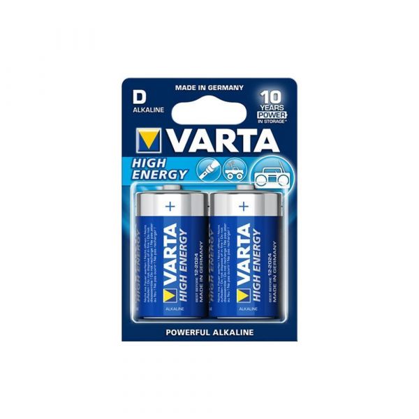 Varta Piles Alcalines Type D 1,5 V - Lot de 2 Piles pour Mégaphones