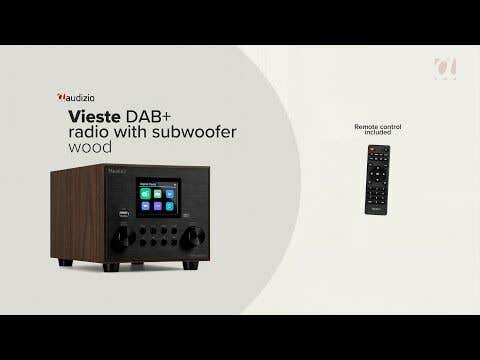 Audizio Vieste Radio Dab FM Bluetooth 5.0 - Noire, Subwoofer Intégré Audizio Vieste Radio Dab FM Bluetooth 5.0 - Noire, Subwoofer Intégré