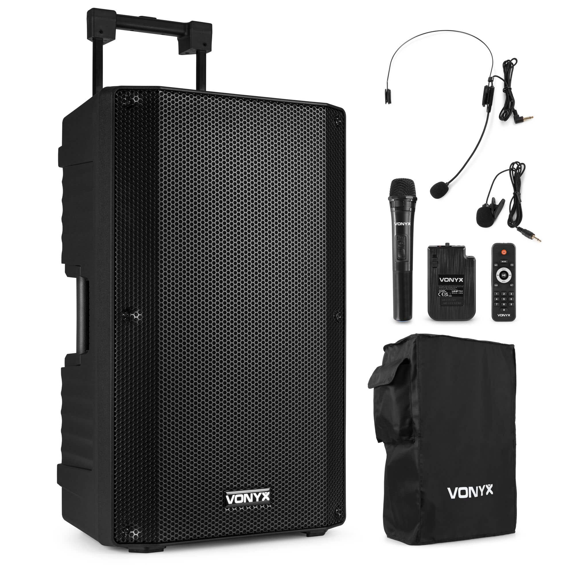 Vonyx VSA700-BP - Enceinte Sono Portable 15