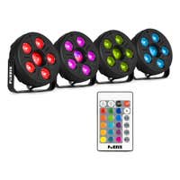 Fuzzix Comet M06 - Pack 4 × PAR LED 12 LED + Jelly Ball | Animation mobile & DJ, Bars & Événements. Disponible chez Sono Matériel - Vue 1