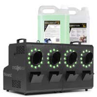 BeamZ Cyclone400 - Pack Machine à Fumée et à Bulles avec 48 LEDs RGBW Intégrés - 5L de liquide à fumée et 5L de liquide à bulles inclus. Disponible chez Sono Matériel - Vue 1