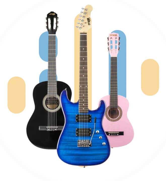 Pack guitare pas chère, idéale pour l'apprentissage et les débutants